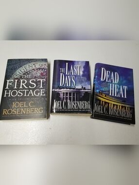 3 Joel Rosenberg, Political Thriller novels, CIA, Suspense Military Books